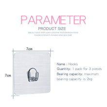 Load image into Gallery viewer, 3PCS Waterproof Hook Wall Mounted Type Hook Use Bathroom and KitchenMulti-Purpose Hooks Bearing 5KG hook up secure Storage tool