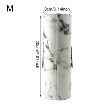 Load image into Gallery viewer, Portable PU Marbling Makeup Brush Organizers Box Travel Cosmetic Beauty Pen Lipstick Holder Bathroom Home Storage Accessories