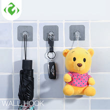 Load image into Gallery viewer, 3PCS Waterproof Hook Wall Mounted Type Hook Use Bathroom and KitchenMulti-Purpose Hooks Bearing 5KG hook up secure Storage tool