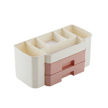 Load image into Gallery viewer, Desktop Drawer Makeup Organizer Women Cosmetics Cotton Swabs Holder Jewelry Necklace Earrings Lipsticks Storage Box Accessories